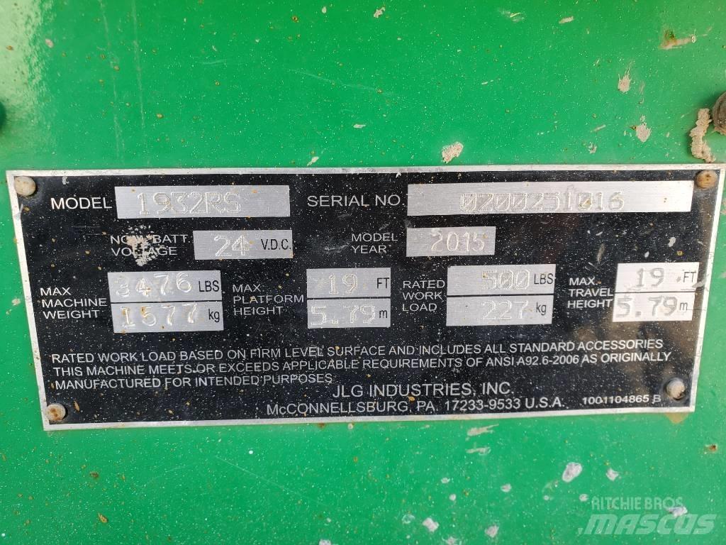 JLG 1932 RS Ανυψωτήρες ψαλιδωτής άρθρωσης