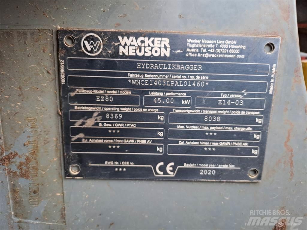 Wacker Neuson EZ80 Εκσκαφείς με ερπύστριες