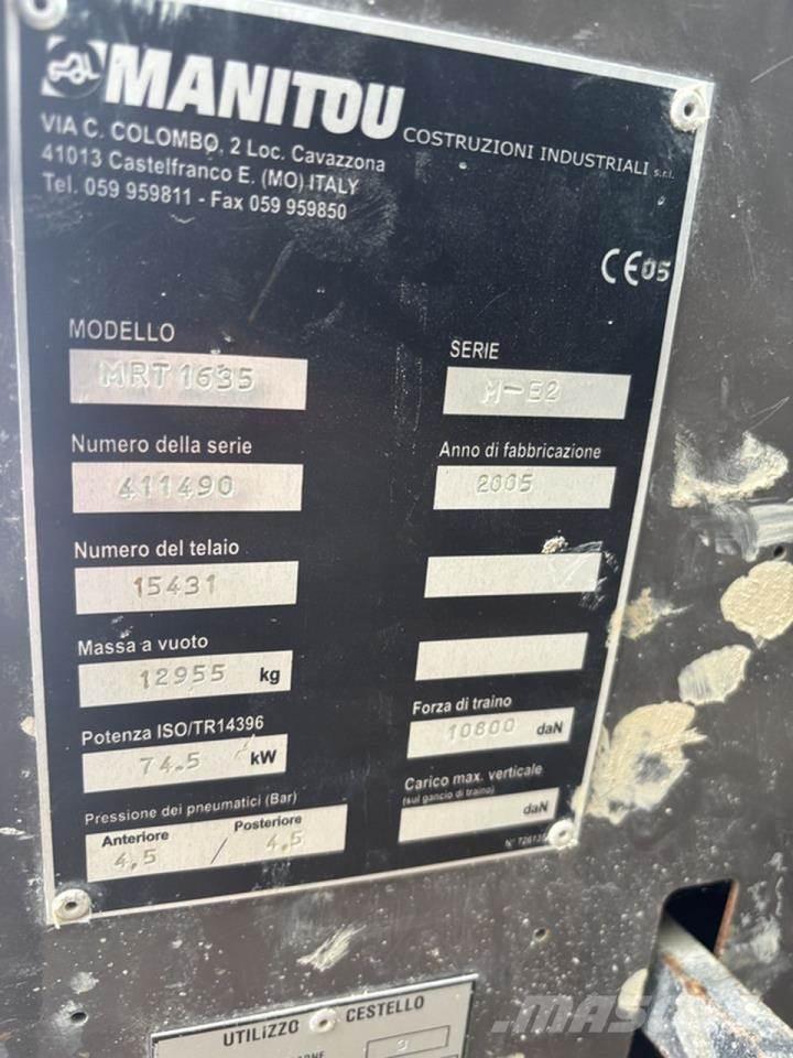 Manitou MRT1635 Τηλεσκοπικοί ανυψωτές