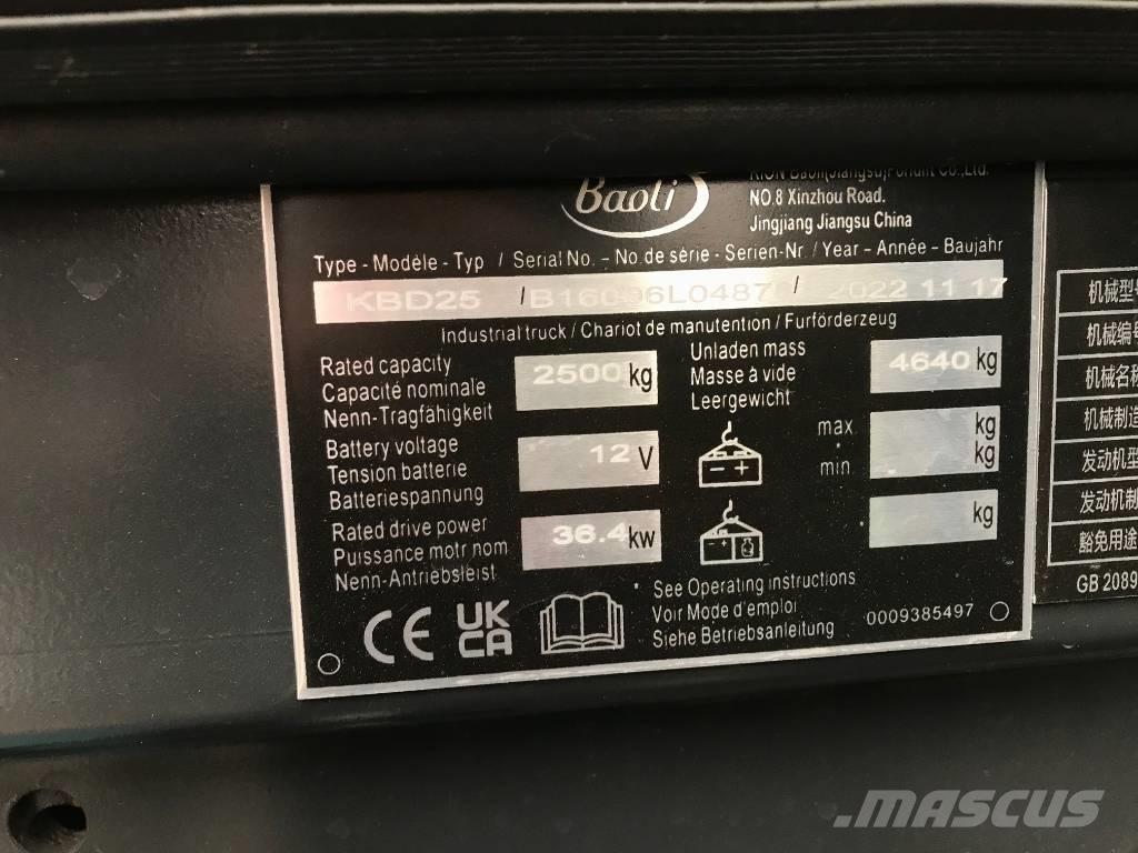 Baoli KBD 25 Πετρελαιοκίνητα Κλαρκ