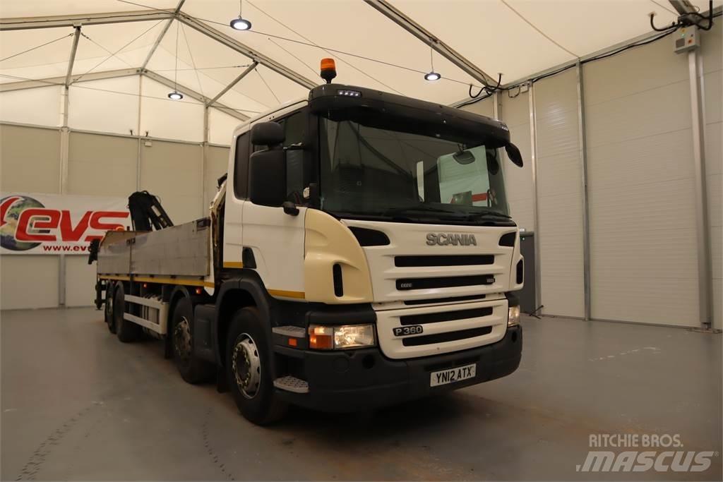Scania P360 DROPSIDE REAR Γερανοί ανώμαλου εδάφους