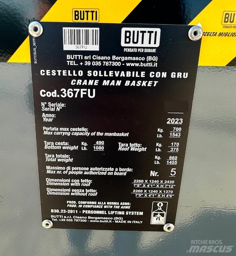 Butti 367FU Εξαρτήματα και εξοπλισμός για γερανούς