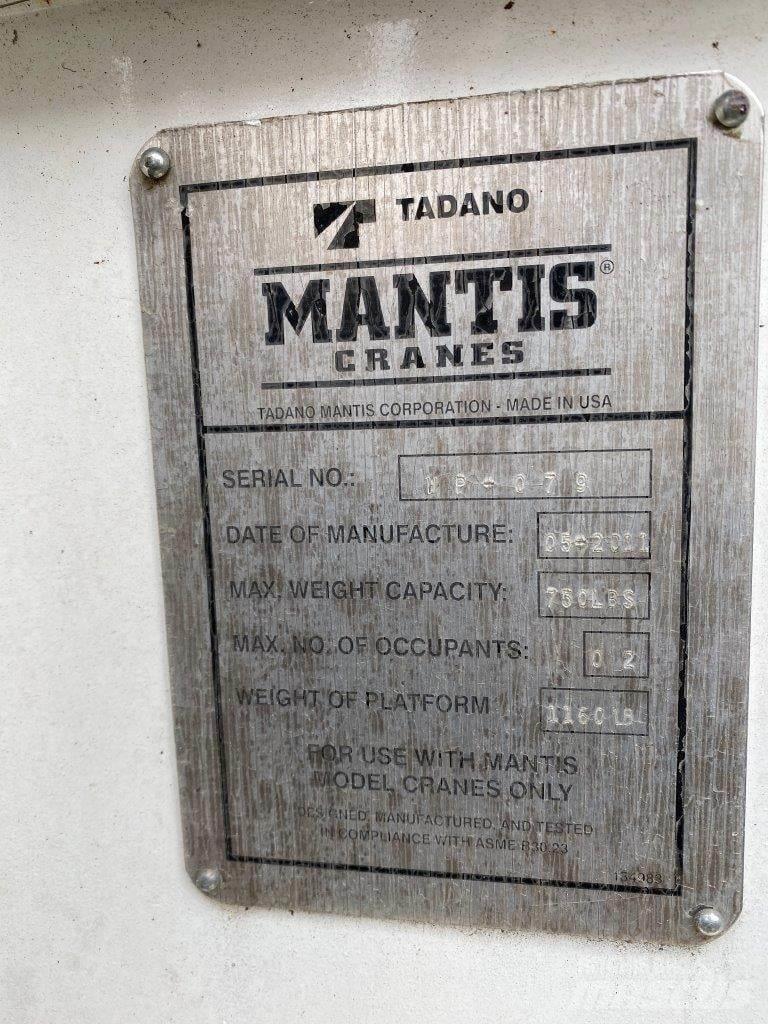 Mantis  Εξαρτήματα και εξοπλισμός για γερανούς