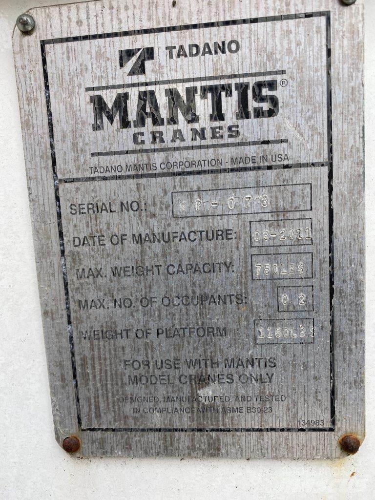 Mantis  Εξαρτήματα και εξοπλισμός για γερανούς