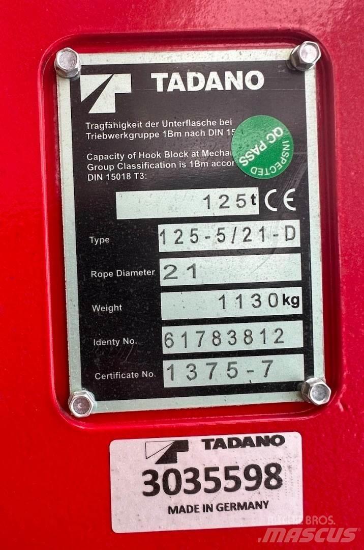 Tadano  Εξαρτήματα και εξοπλισμός για γερανούς