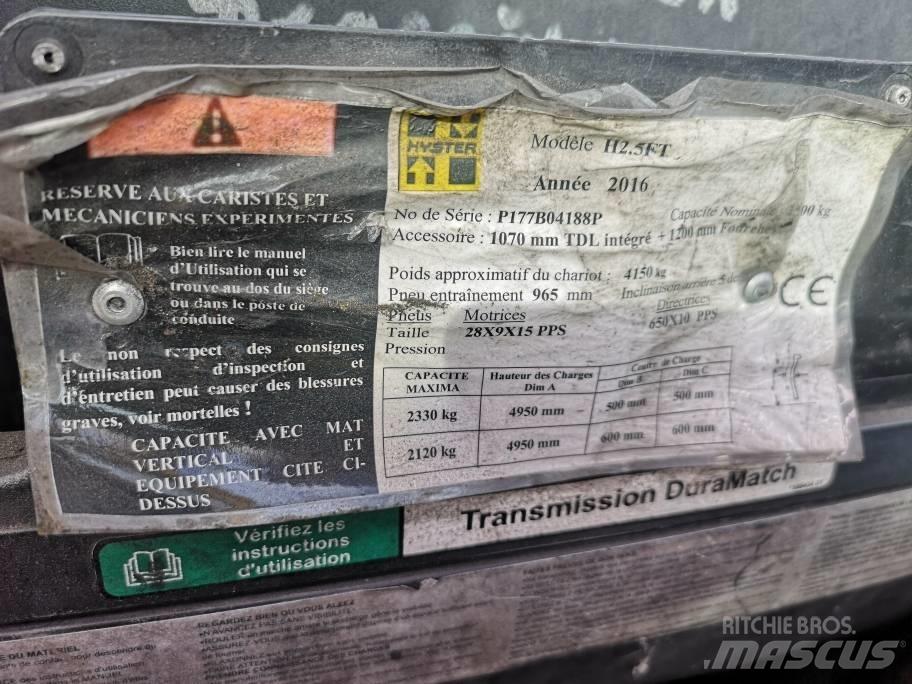 Hyster H 2.5 FT LPG Περονοφόρα ανυψωτικά κλαρκ με φυσικό αέριο LPG