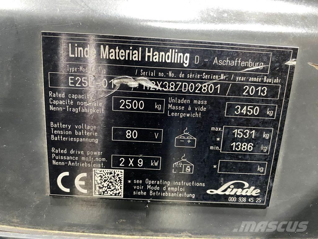 Linde E25L Ηλεκτρικά περονοφόρα ανυψωτικά κλαρκ