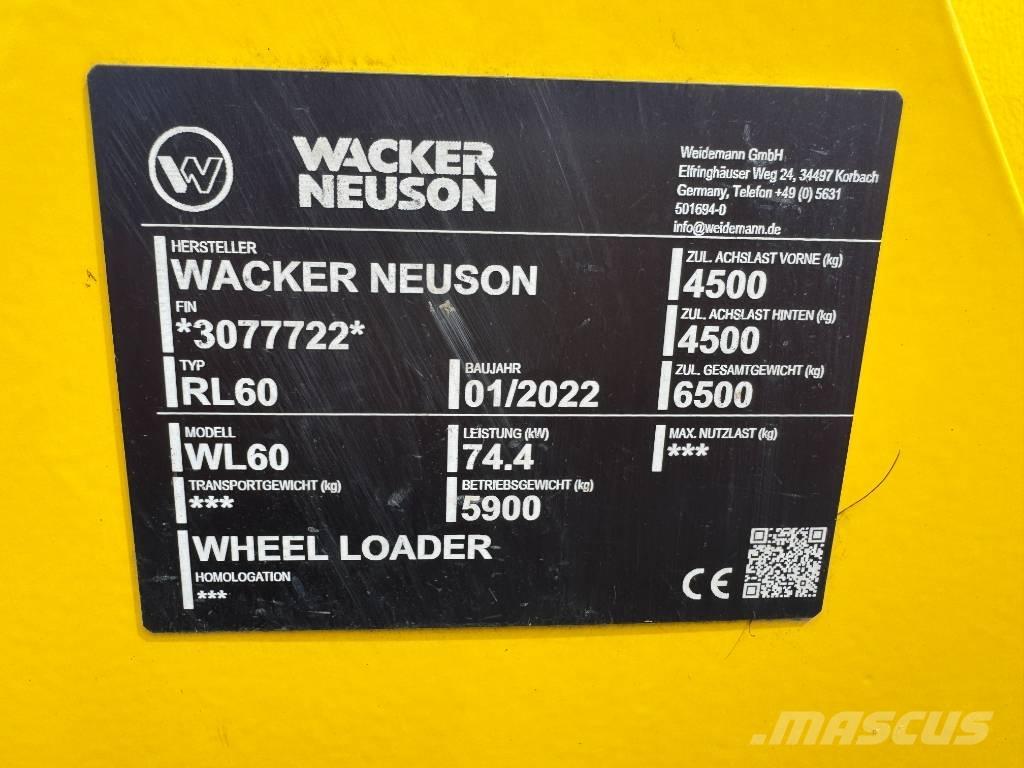 Wacker Neuson WL60 Φορτωτές με λάστιχα (Τροχοφόροι)