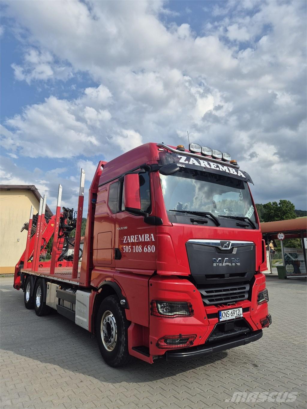 MAN TGX 26.580 Φορτηγά ξυλείας