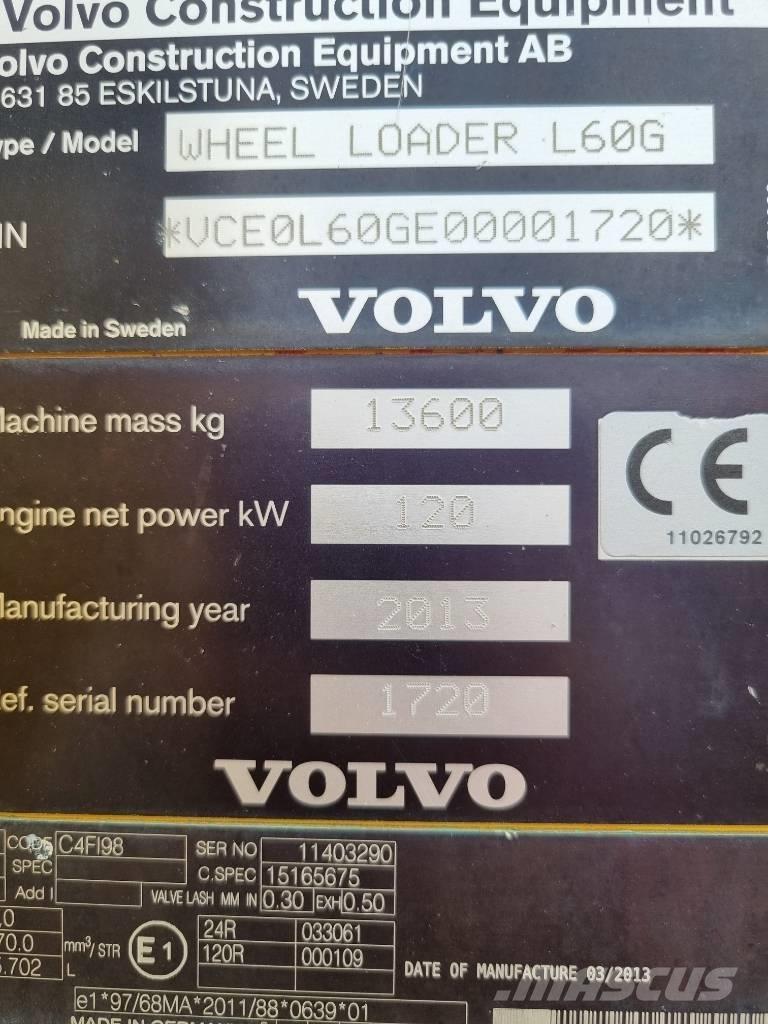 Volvo L 60 G Φορτωτές με λάστιχα (Τροχοφόροι)