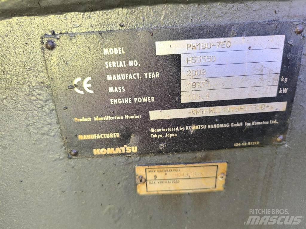 Komatsu PW 180-7 Εκσκαφείς με τροχούς - λάστιχα