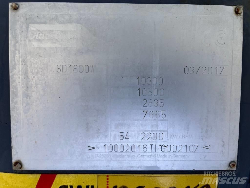 Dynapac SD 1800 W Επίστρωση ασφάλτου