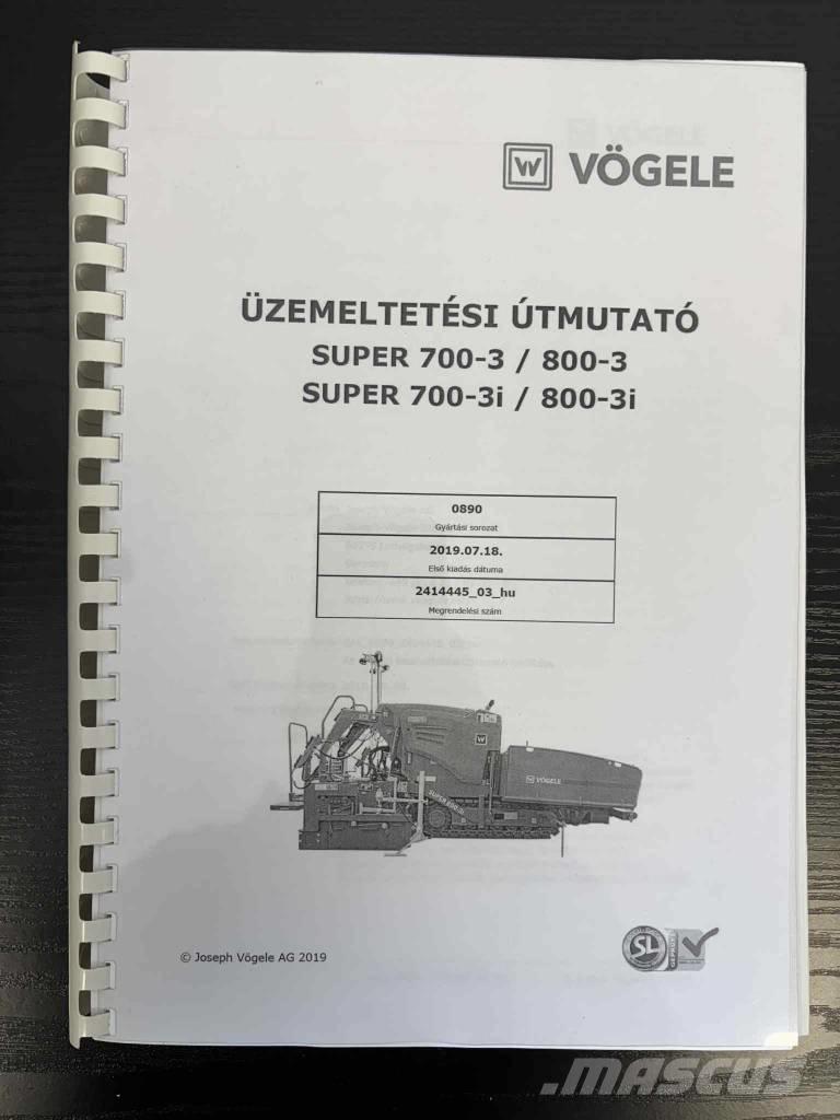 Vögele Super 800-3i Επίστρωση ασφάλτου