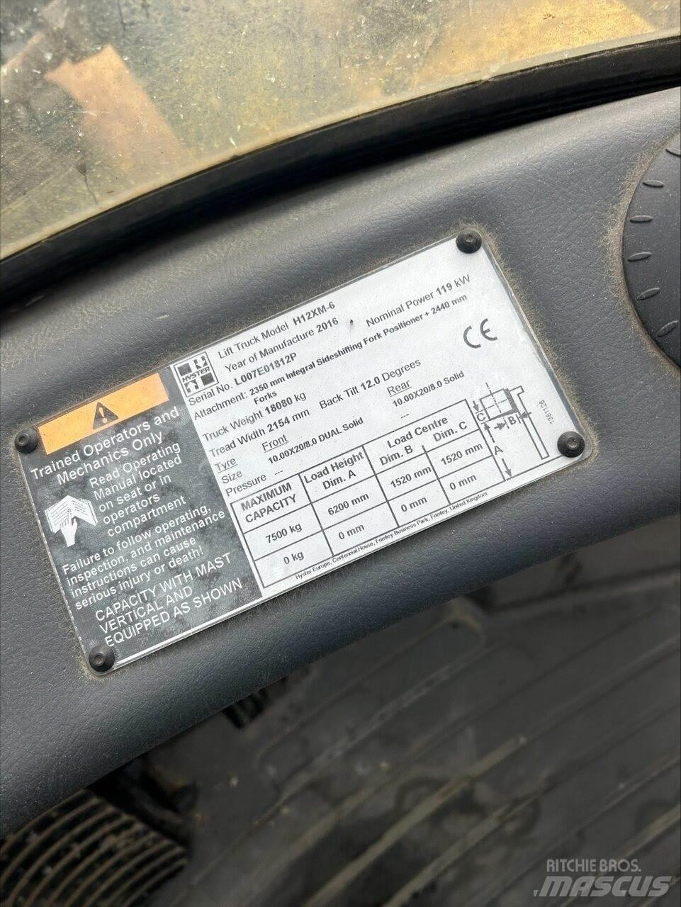 Hyster H12.00XM6 Πετρελαιοκίνητα Κλαρκ