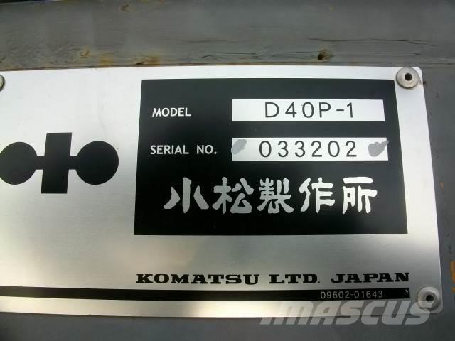 Komatsu D 40 P Μπουλντόζες με ερπύστριες