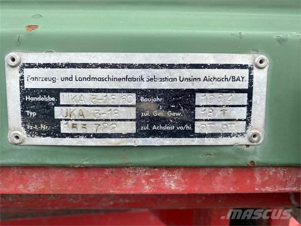 Unsinn UKA3-18/60 Ανατρεπόμενες ρυμούλκες