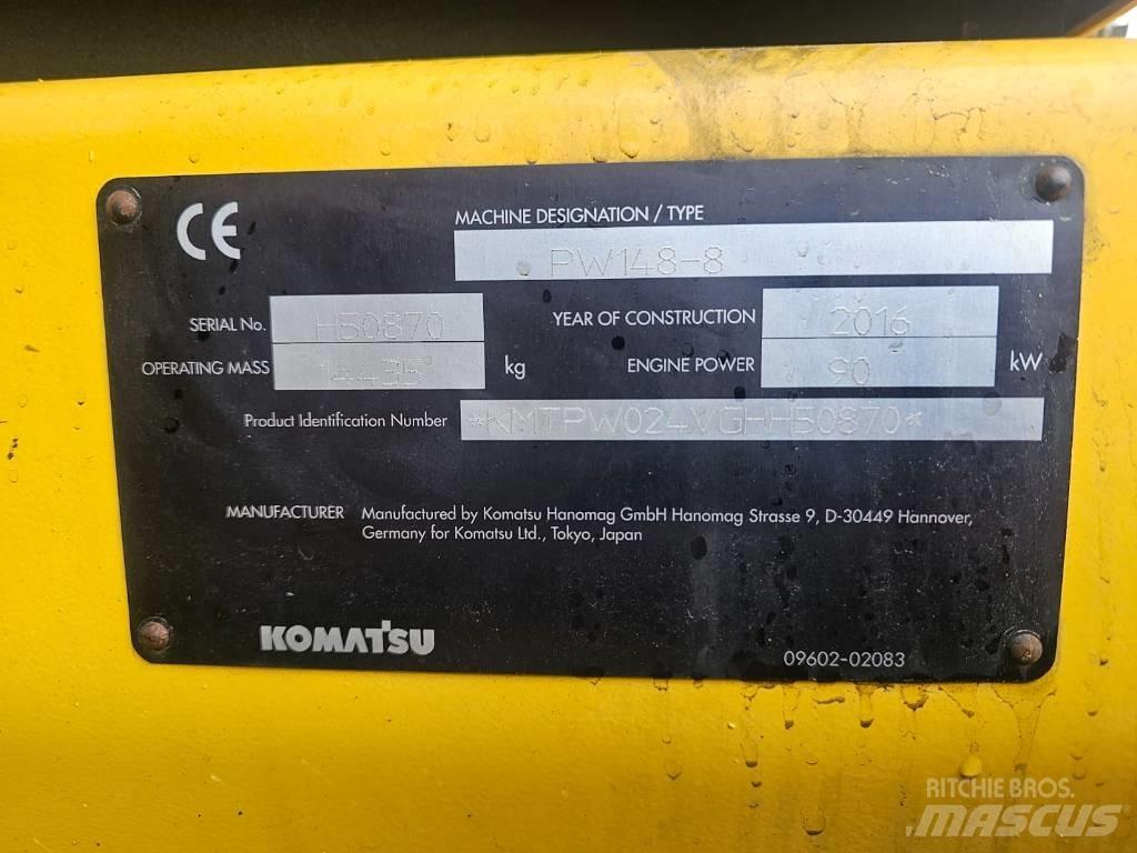 Komatsu PW148-8 Εκσκαφείς με τροχούς - λάστιχα