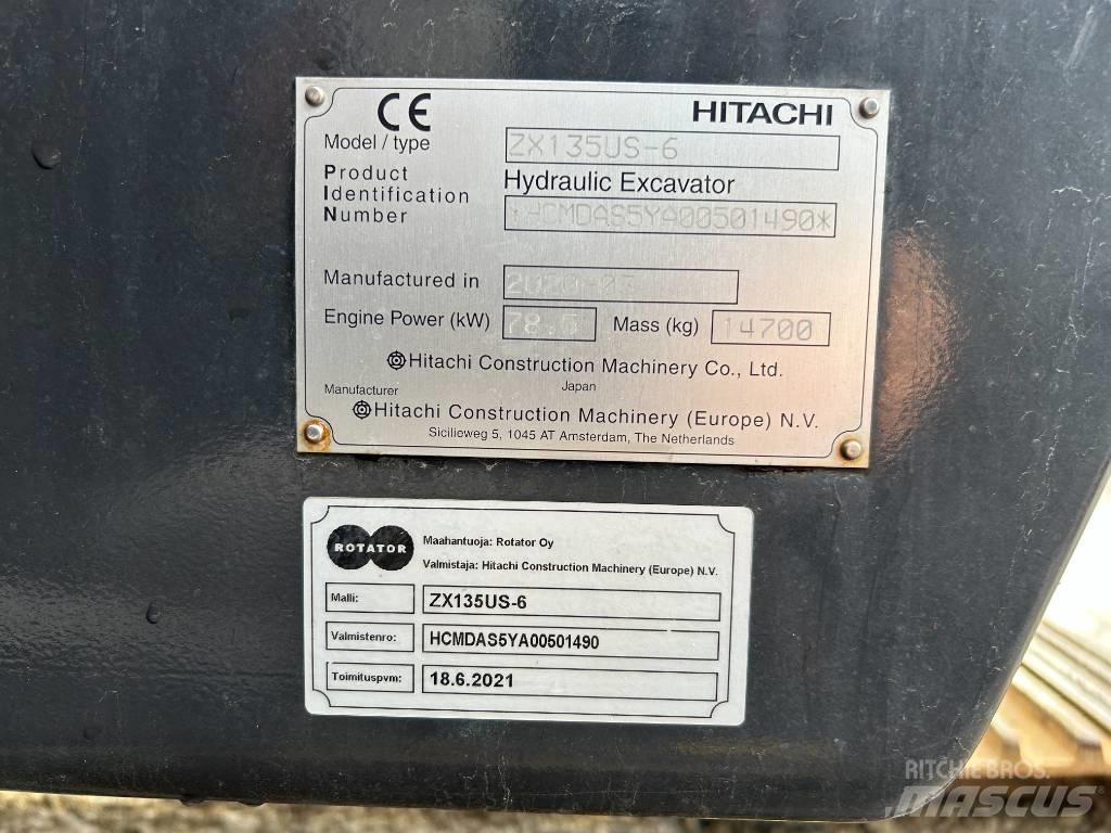 Hitachi ZX 135 US-6 Εκσκαφείς με ερπύστριες
