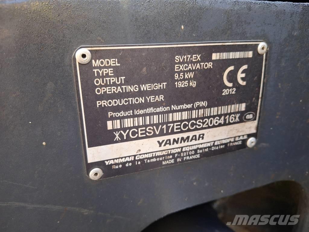 Yanmar SV 17 EX Εκσκαφάκι (διαβολάκι) < 7t