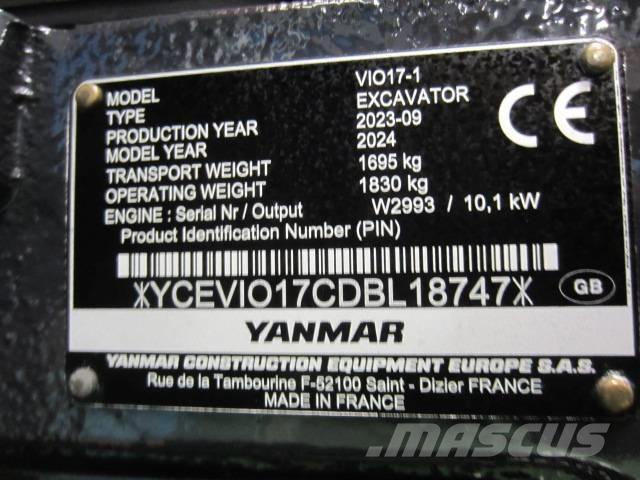 Yanmar Vio 17 Εκσκαφάκι (διαβολάκι) < 7t