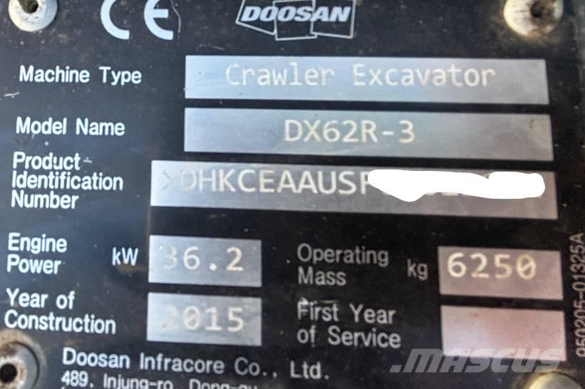 Doosan DX 62 R-3 Εκσκαφάκι (διαβολάκι) < 7t