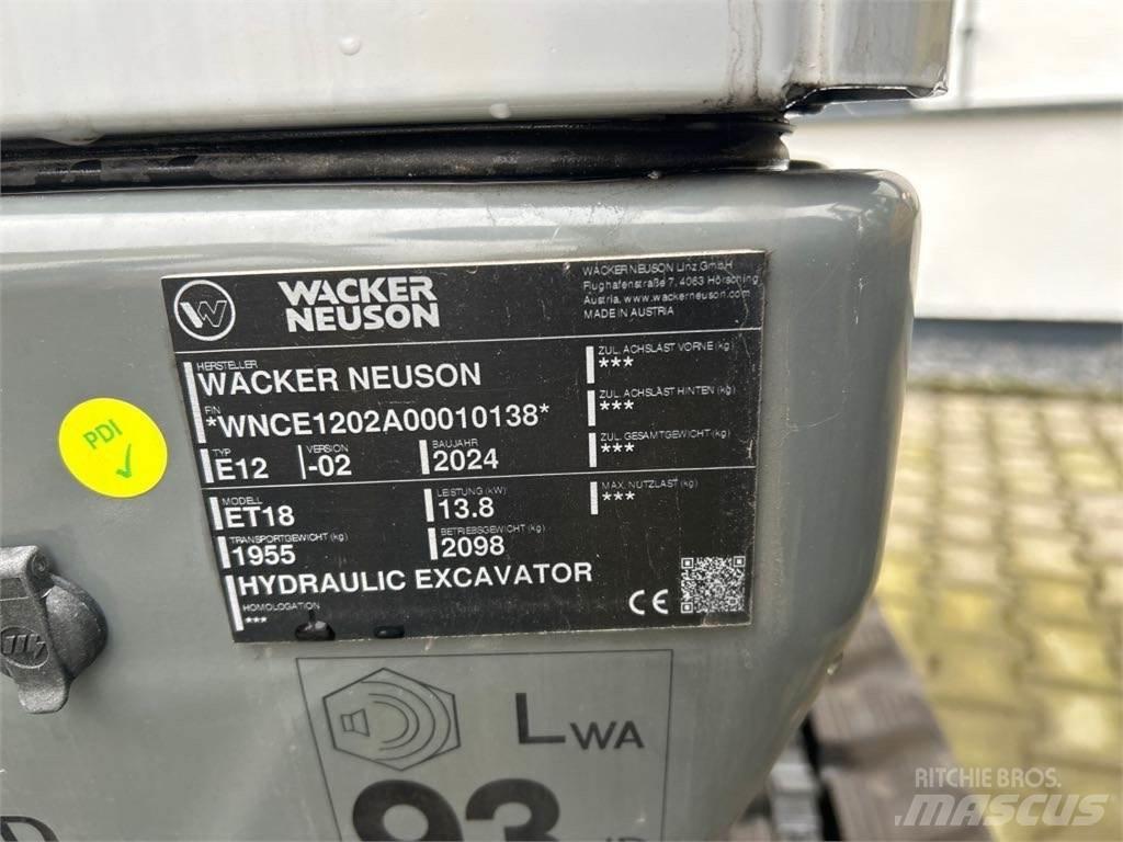 Wacker Neuson ET18 Εκσκαφείς με ερπύστριες