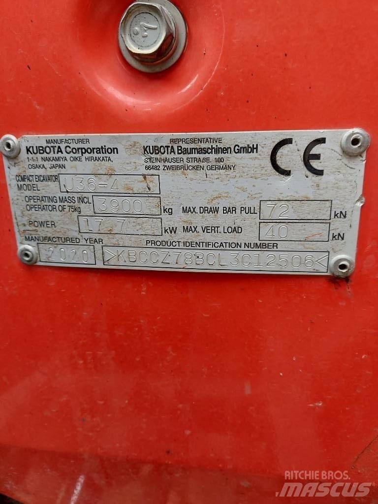 Kubota U 36-4 Εκσκαφάκι (διαβολάκι) < 7t