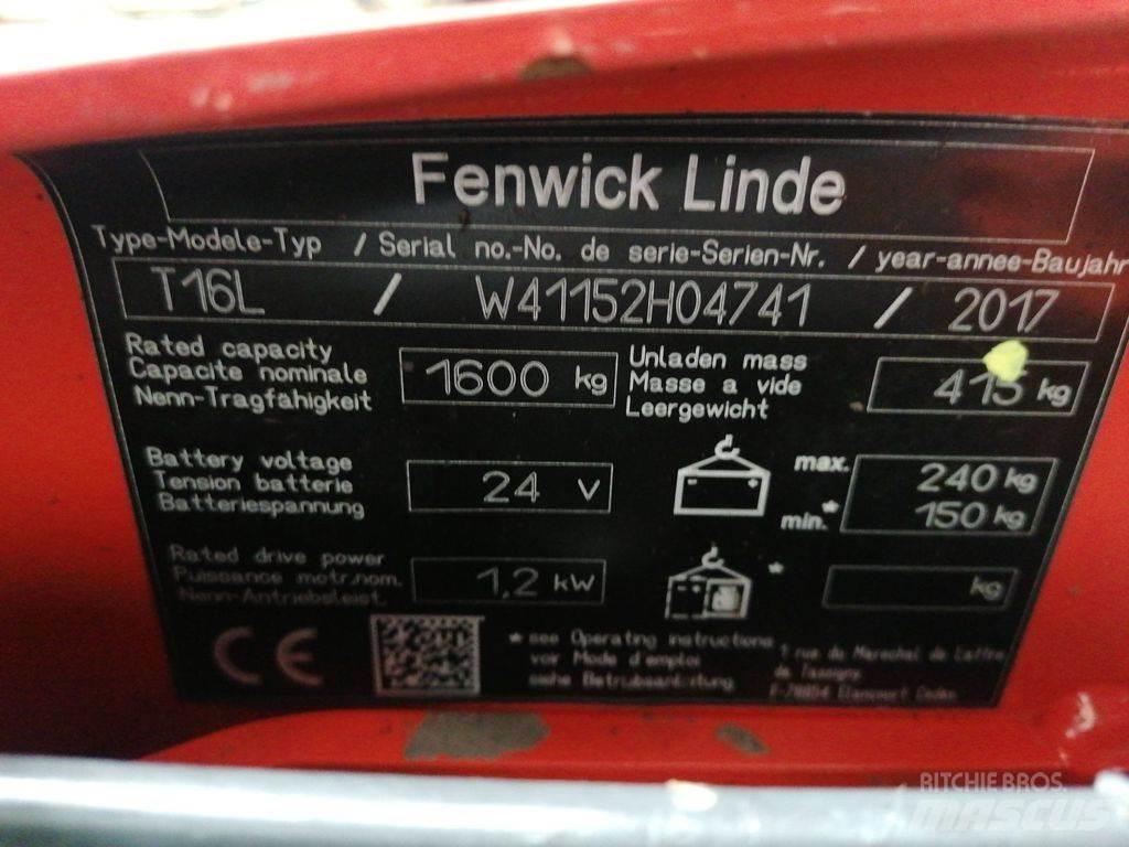 Linde T16L Χειροκίνητο περονοφόρο ανυψωτικό
