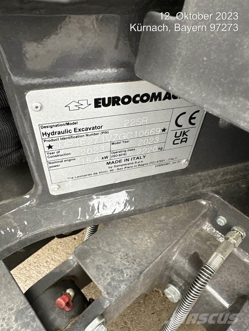 Eurocomach 22SR Εκσκαφάκι (διαβολάκι) < 7t