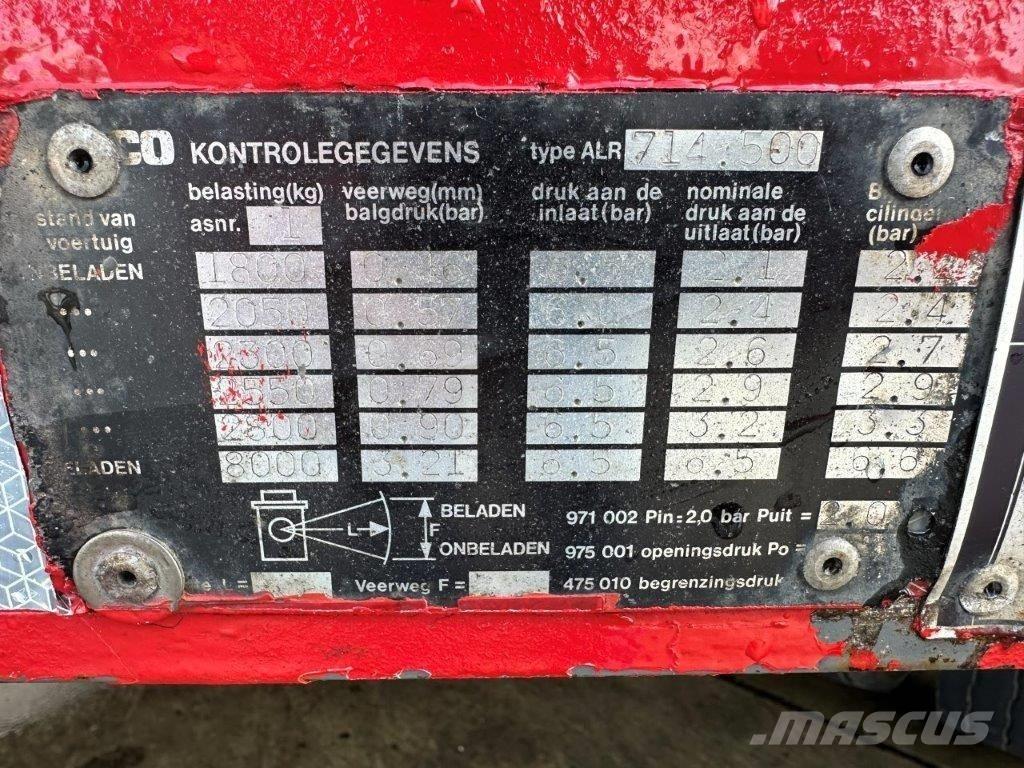 Jumbo MV 160 L Επίπεδες/πλευρικώς ανοιγόμενες ημιρυμούλκες