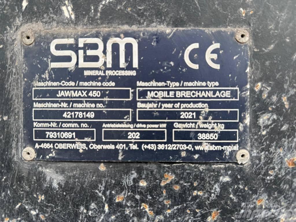 SBM Jawmax 450 Κινητοί σπαστήρες