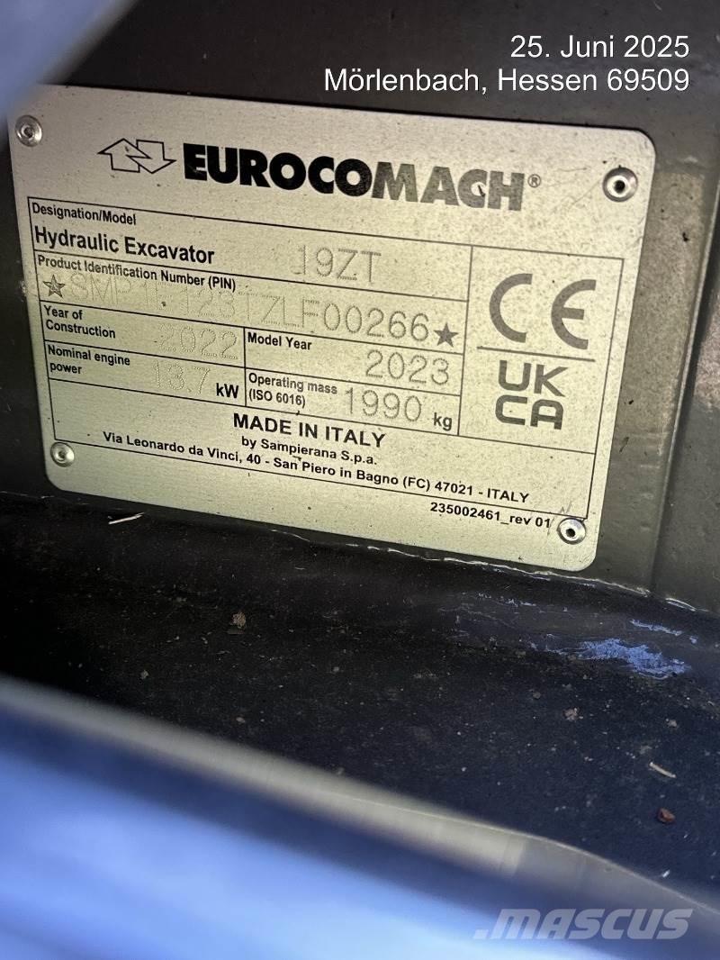 Eurocomach 19ZT Εκσκαφάκι (διαβολάκι) < 7t