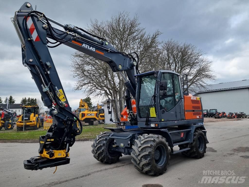 Atlas 185W blue Εκσκαφείς με τροχούς - λάστιχα