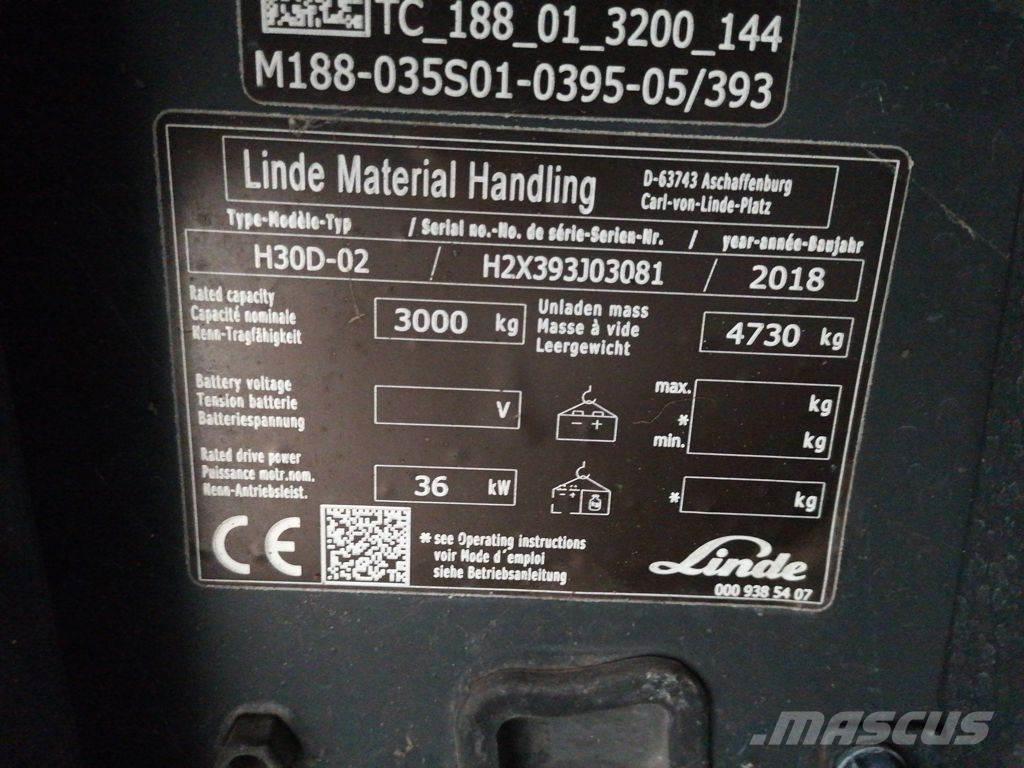 Linde H30D-02 Πετρελαιοκίνητα Κλαρκ