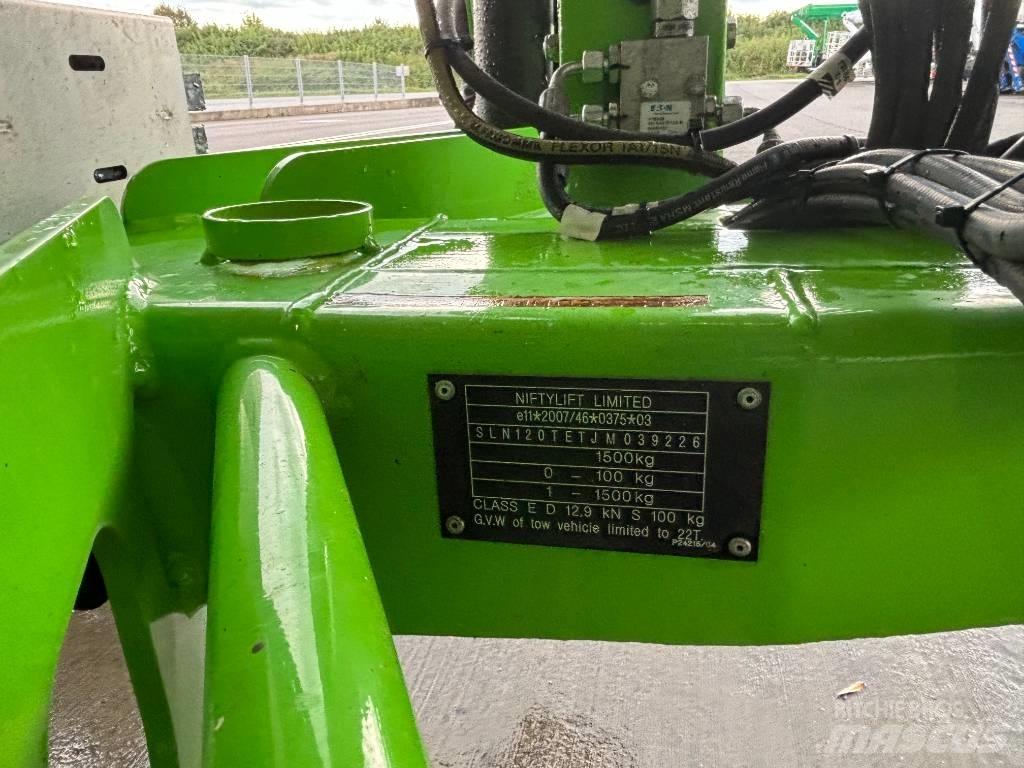 Niftylift 120 TET Εναέριες πλατφόρμες τοποθετημένες σε ρυμούλκα