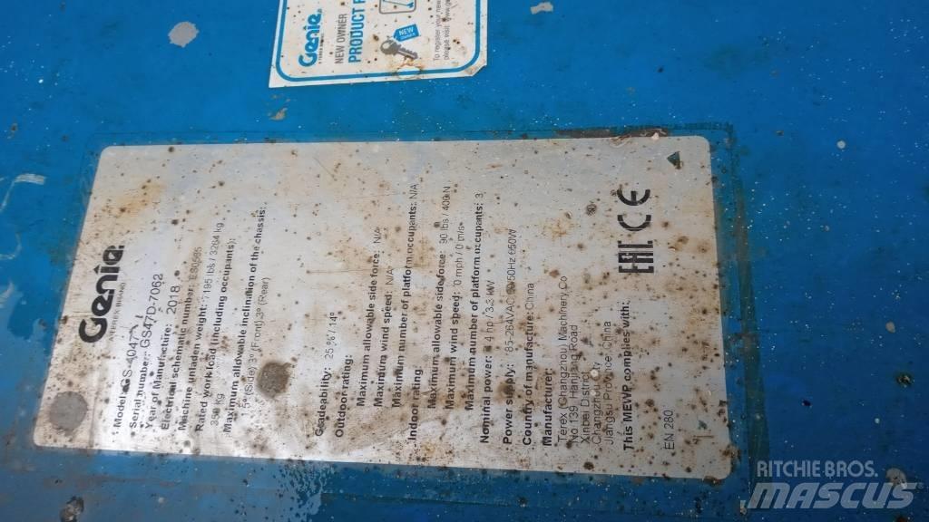 Genie GS4047 Ανυψωτήρες ψαλιδωτής άρθρωσης
