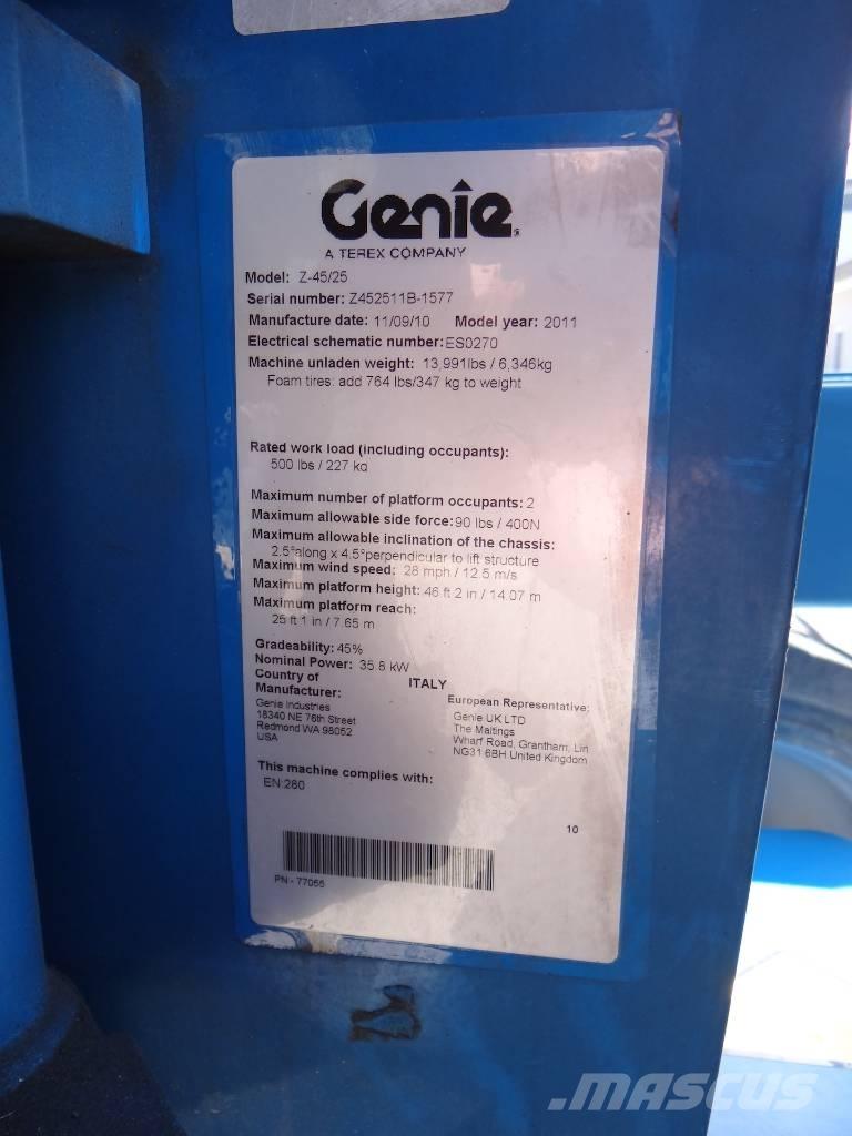Genie Z 45/25 J RT Ανυψωτήρες με αρθρωτό βραχίονα