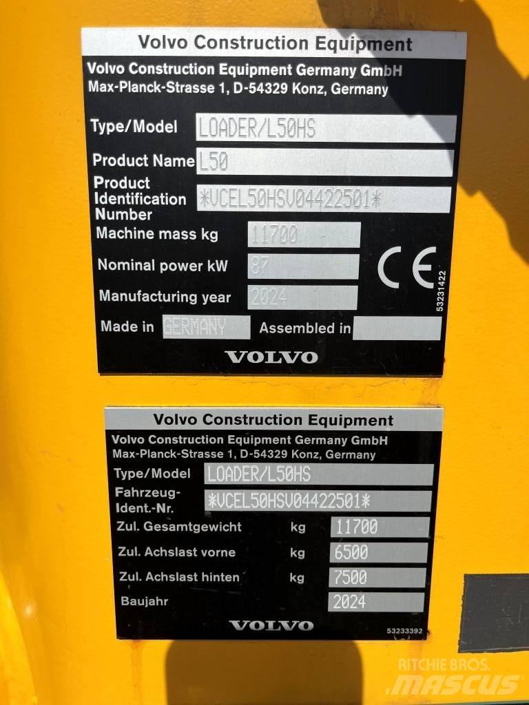 Volvo L50H Φορτωτές με λάστιχα (Τροχοφόροι)