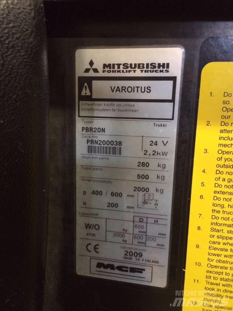 Mitsubishi PBR20N Χειροκίνητο περονοφόρο ανυψωτικό με πλατφόρμα