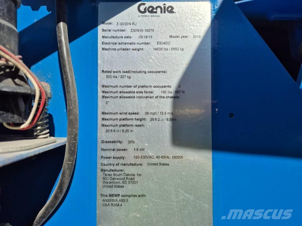 Genie Z 30/20 N Ανυψωτήρες με αρθρωτό βραχίονα