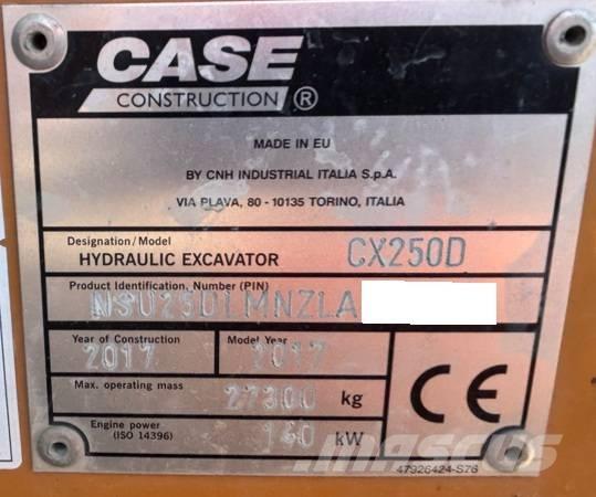 CASE CX250D Εκσκαφείς με ερπύστριες