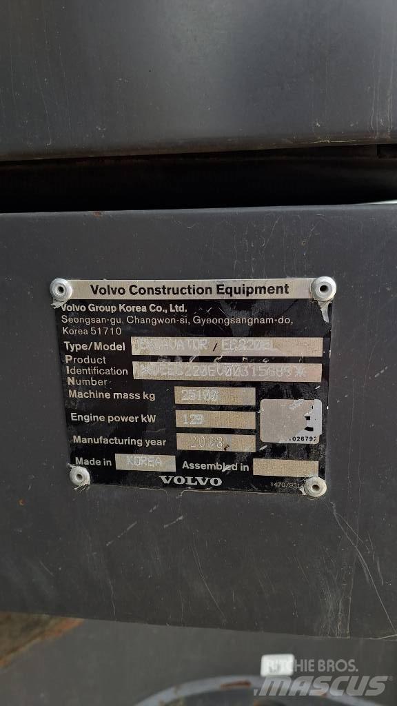 Volvo EC220E Εκσκαφείς με ερπύστριες