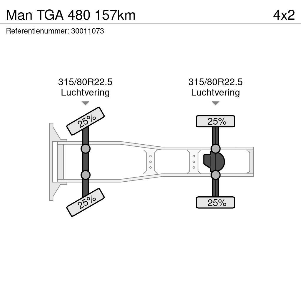 MAN TGA 480 157km Τράκτορες
