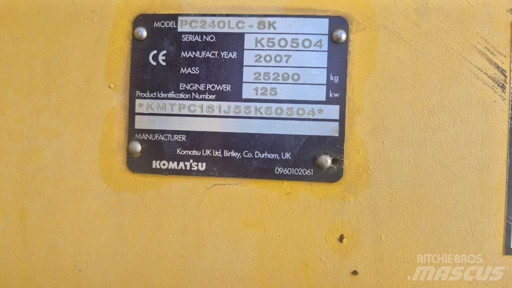 Komatsu PC240LC-8K Εκσκαφείς με ερπύστριες