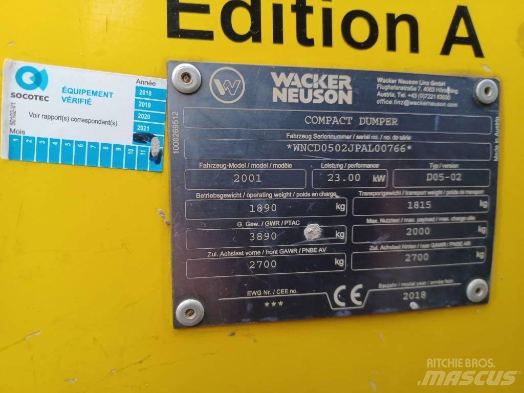 Wacker Neuson 2001 Dumpers εργοταξίου