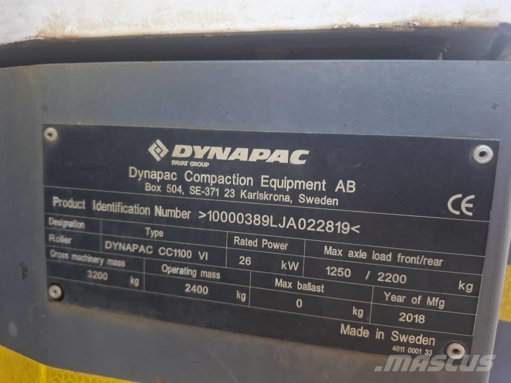 Dynapac CC 1100 VI Οδοστρωτήρες διπλού κυλίνδρου