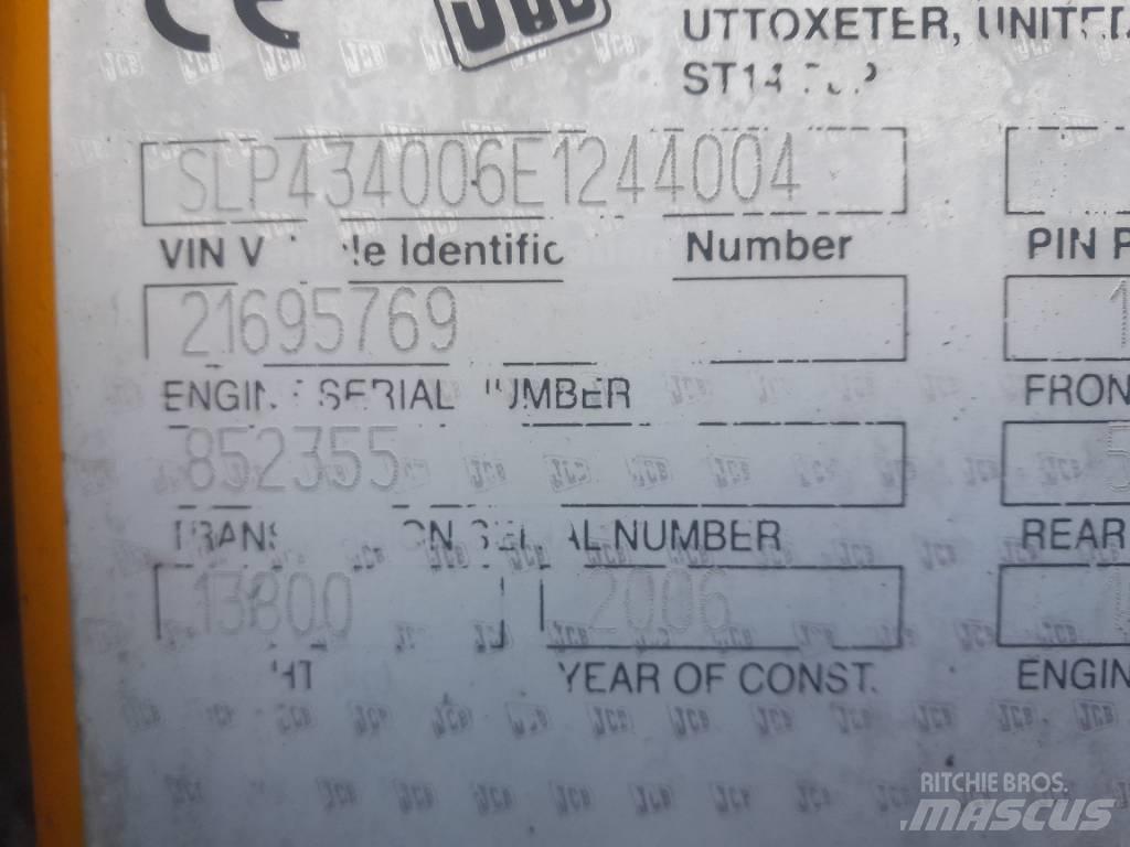 JCB 434S Φορτωτές με λάστιχα (Τροχοφόροι)