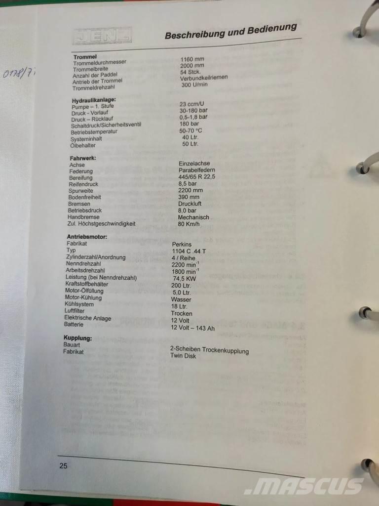 JENZ MU 2000D Τεμαχιστές αποβλήτων