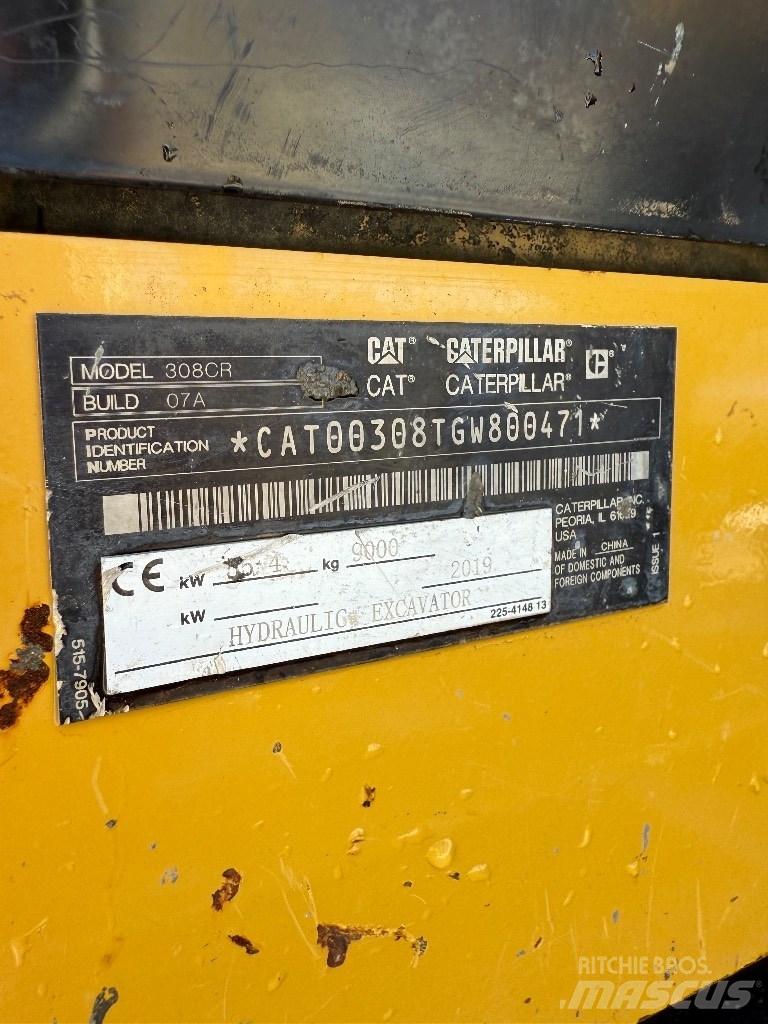 CAT 308 CR Μίνι εκσκαφείς 7t - 12t