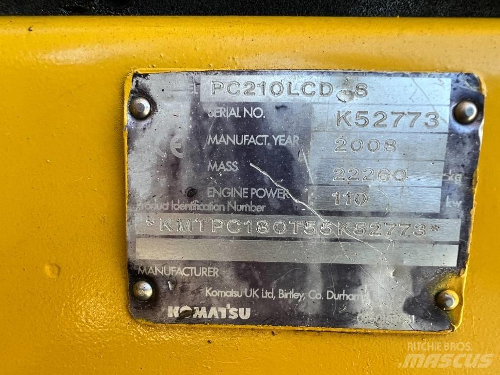 Komatsu PC 210 LCD-8 Εκσκαφείς με ερπύστριες